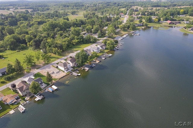 6820 Devils Lake Hwy, Manitou Beach, MI 49253 - aerial overview of property's location featuring a large body of water and nearby suburban area
