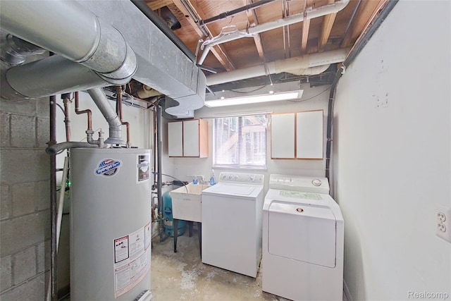 11589 Lombardy Ct, Pinckney, MI 48169 - basement featuring gas water heater and washer and dryer