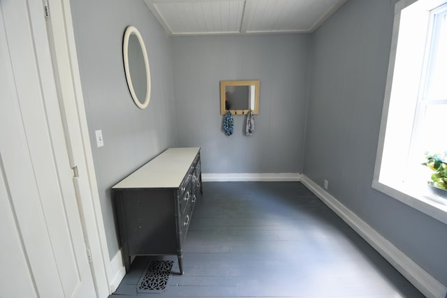514 N Kalamazoo St, Paw Paw, MI 49079 - unfurnished office with dark wood finished floors and baseboards