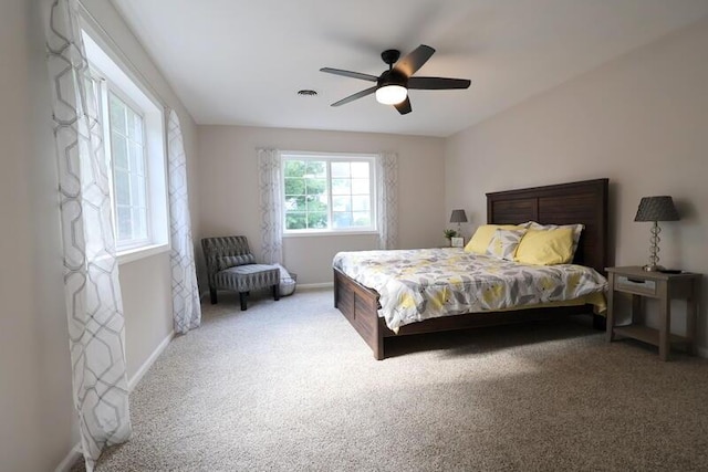424 Doris St, Quincy, MI 49082 - carpeted bedroom featuring baseboards and ceiling fan