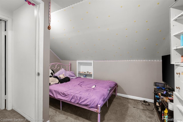 22355 Curie Ave, Warren, MI 48091 - carpeted bedroom with baseboards and lofted ceiling