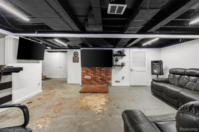 22355 Curie Ave, Warren, MI 48091 - view of finished basement