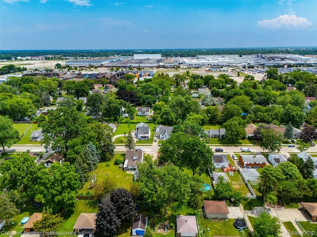 22355 Curie Ave, Warren, MI 48091 - aerial perspective of suburban area featuring a tree filled landscape