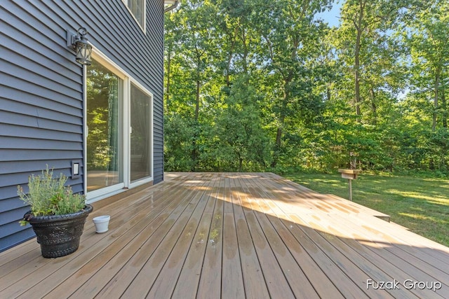 3268 Michele Ln, Hamilton, MI 49419 - wooden deck with a yard