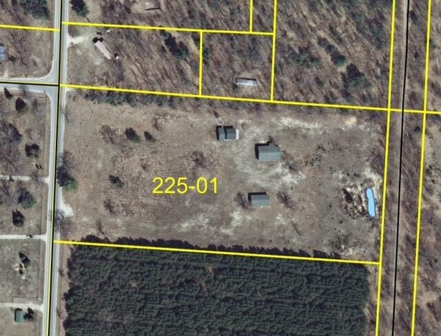 4969 N Highbridge Rd, Brethren, MI 49619 - map / location with property boundaries highlighted
