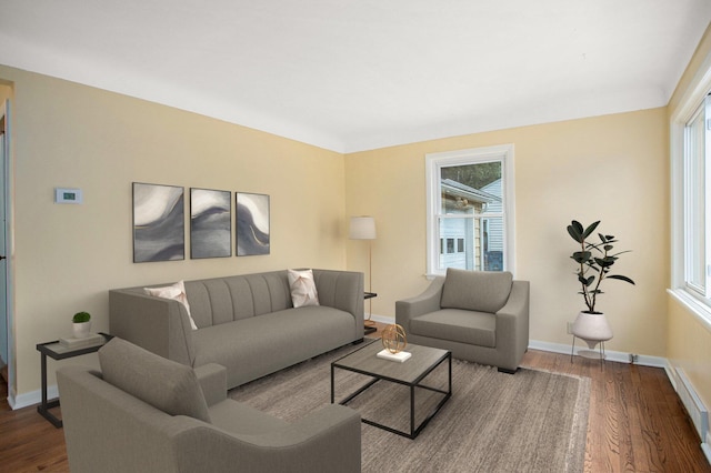 1233 Craft Ave, Kalamazoo, MI 49048 - living area featuring wood finished floors and healthy amount of natural light
