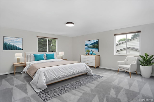 684 Abbey Ct, Rochester Hills, MI 48307 - bedroom featuring baseboards and light carpet