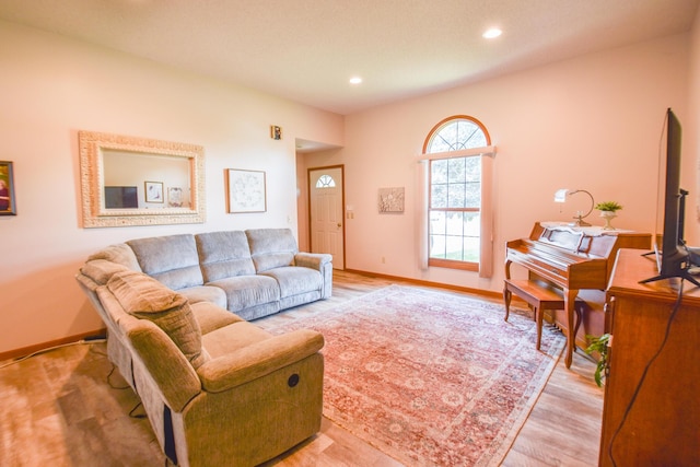 215 W State St, Coldwater, MI 49036 - living room with recessed lighting and wood finished floors