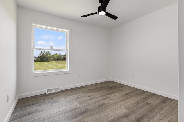 287 Somerset Dr, Brooklyn, MI 49230 - unfurnished room featuring healthy amount of natural light, wood finished floors, and ceiling fan