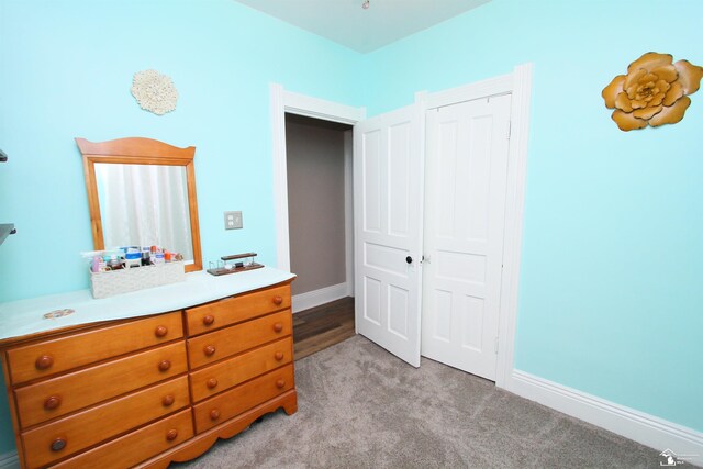 6257 E Dunbar Rd, Monroe, MI 48161 - bedroom with a closet and light carpet