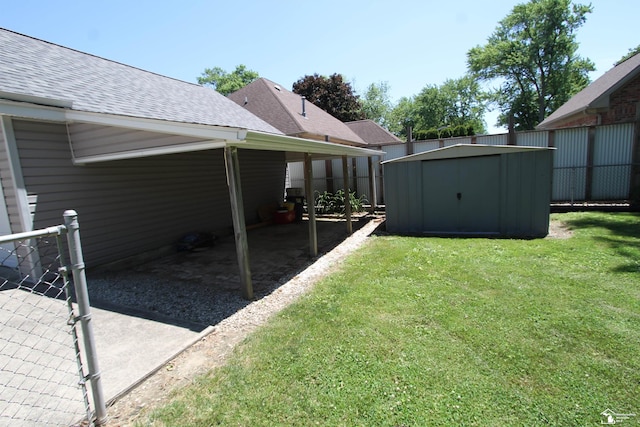6257 E Dunbar Rd, Monroe, MI 48161 - view of green lawn featuring a storage unit