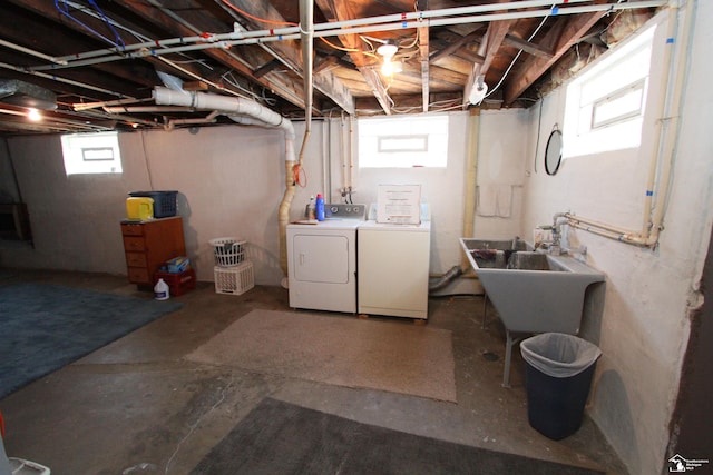 6257 E Dunbar Rd, Monroe, MI 48161 - basement with separate washer and dryer