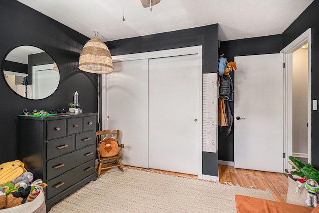3042 Kevin St, Saint Joseph, MI 49085 - bedroom with light wood finished floors and a closet