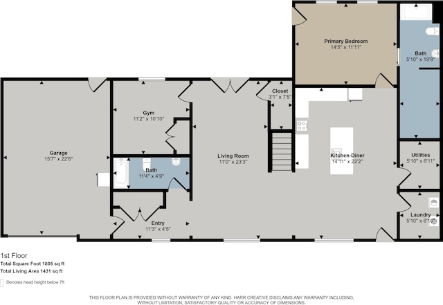 412 S Woodworth St, Corunna, MI 48817 - view of home floor plan
