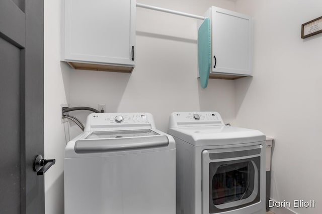 412 S Woodworth St, Corunna, MI 48817 - laundry room with separate washer and dryer and cabinet space