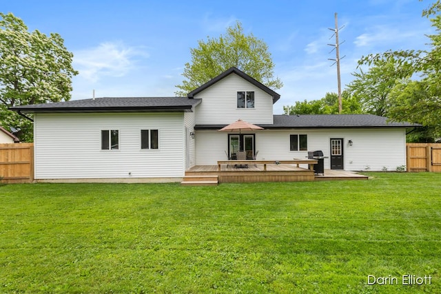 412 S Woodworth St, Corunna, MI 48817 - rear view of property featuring a deck and french doors