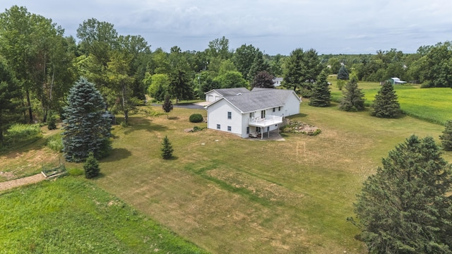 1684 W W County Line Rd, Sand Lake, MI 49343 - aerial view of property and surrounding area with a forest
