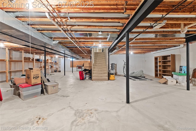 7319 Autumn Hill Dr, West Bloomfield, MI 48323 - unfinished below grade area featuring stairs