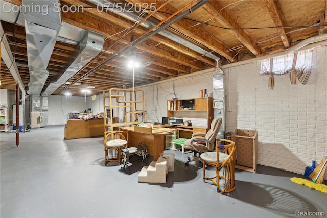 2187 Anoka St, Flint, MI 48532 - below grade area with heating unit