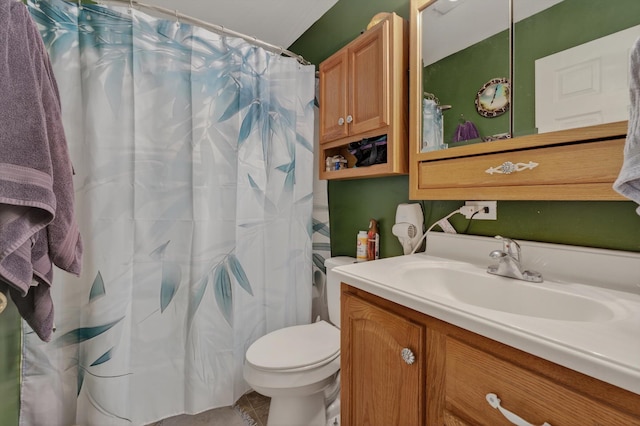 70661 Dennis Dr, Niles, MI 49120 - full bathroom featuring vanity and a shower with shower curtain