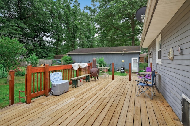 70661 Dennis Dr, Niles, MI 49120 - view of wooden deck