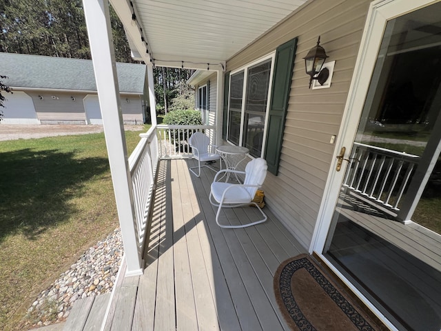 260 Treml, Michigan, MI 49411 - wooden porch with a yard