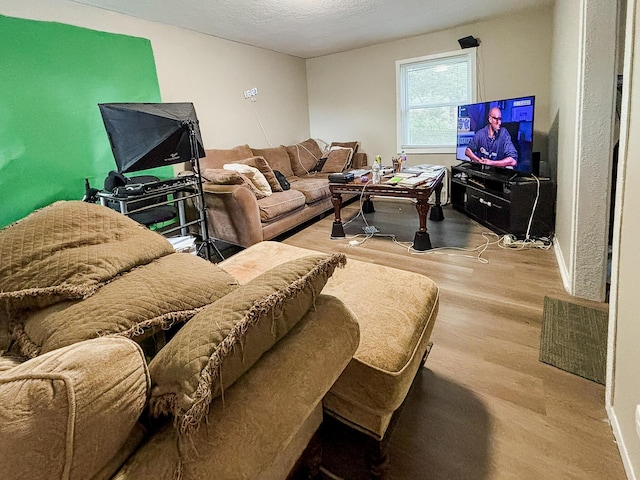 32013 Ottawa St, Westland, MI 48186 - living area featuring wood finished floors and baseboards