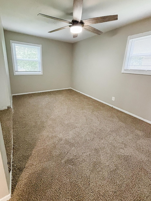 32013 Ottawa St, Westland, MI 48186 - carpeted spare room with plenty of natural light and ceiling fan