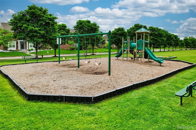 50042 Black Horse Ln, Canton, MI 48188 - community play area with a yard