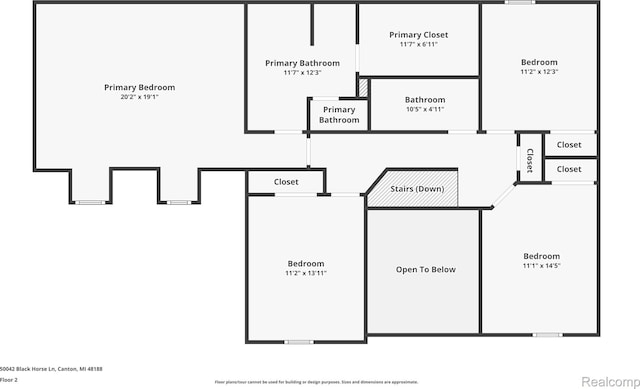 50042 Black Horse Ln, Canton, MI 48188 - view of property floor plan