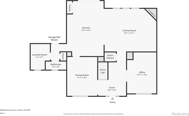50042 Black Horse Ln, Canton, MI 48188 - view of property floor plan