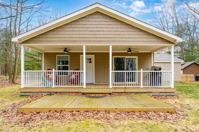 08311 W Shore Dr, Grand Junction, MI 49056 - view of front facade with ceiling fan