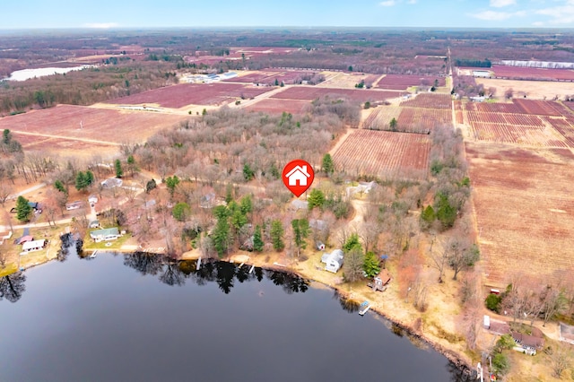 08311 W Shore Dr, Grand Junction, MI 49056 - aerial view of property's location with a nearby body of water