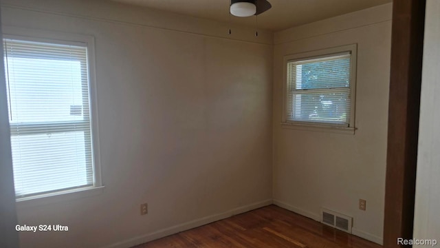 22784 N Kane, Detroit, MI 48223 - unfurnished room with ceiling fan and wood finished floors