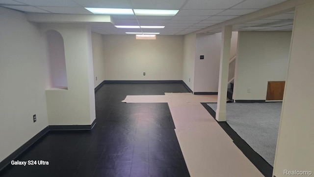 22784 N Kane, Detroit, MI 48223 - finished basement with stairway and a paneled ceiling
