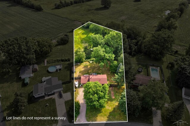 12821 Cimarron Dr, Birch Run, MI 48415 - overview of rural landscape