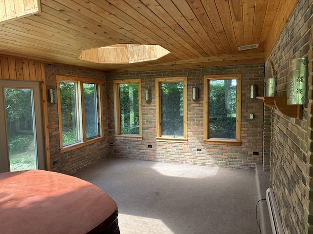 4442 Congdon Dr, Williamston, MI 48895 - unfurnished sunroom with a baseboard radiator