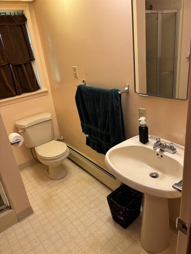 4442 Congdon Dr, Williamston, MI 48895 - full bath with a stall shower and baseboard heating