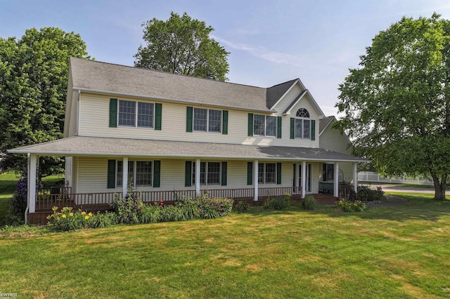 5130 Highpoint Dr, Swartz Creek, MI 48473 - view of front of property featuring a porch and a front lawn