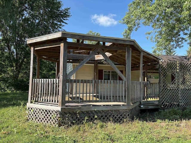 4299 N Belsay Rd, Flint, MI 48506 - view of wooden deck