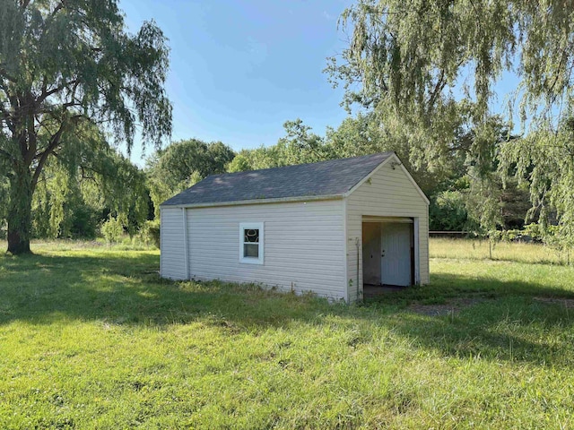4299 N Belsay Rd, Flint, MI 48506 - garage with a storage unit