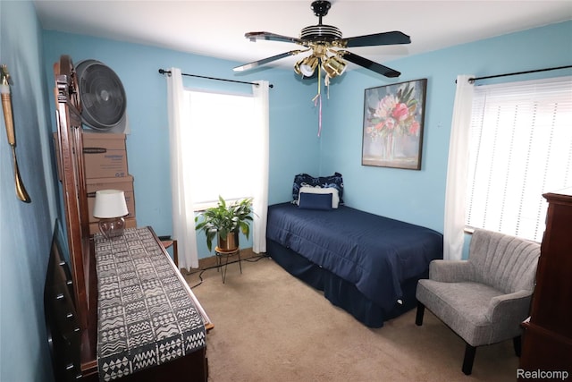3685 W Outer Dr, Detroit, MI 48221 - bedroom featuring carpet and ceiling fan