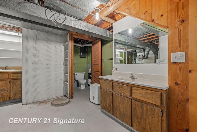 9 Wiltse Ct, Saginaw, MI 48603 - unfinished basement featuring a sink