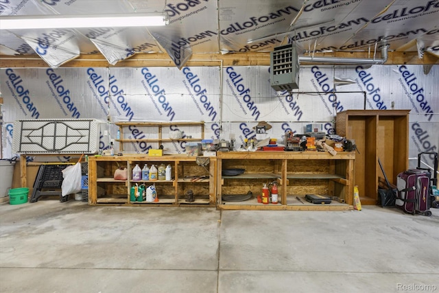 4591 Swaffer Rd, Millington, MI 48746 - garage with a workshop area