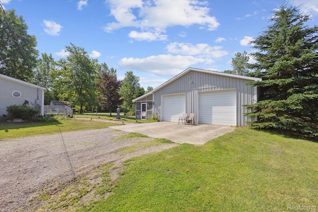 4591 Swaffer Rd, Millington, MI 48746 - detached garage with dirt driveway