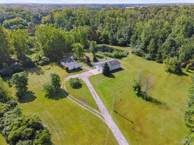 4591 Swaffer Rd, Millington, MI 48746 - drone / aerial view of a heavily wooded area