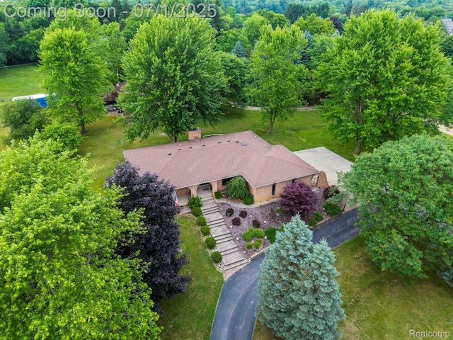 945 E Gunn Rd, Rochester, MI 48306 - view from above of property