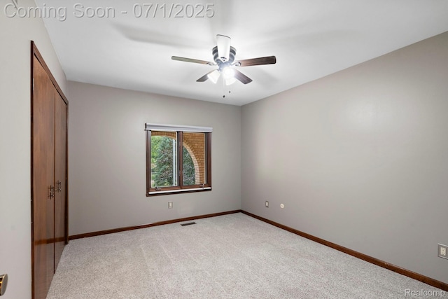 945 E Gunn Rd, Rochester, MI 48306 - unfurnished room with light colored carpet and a ceiling fan