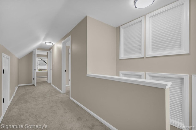 1717 Penistone St, Birmingham, MI 48009 - hall with carpet flooring and vaulted ceiling
