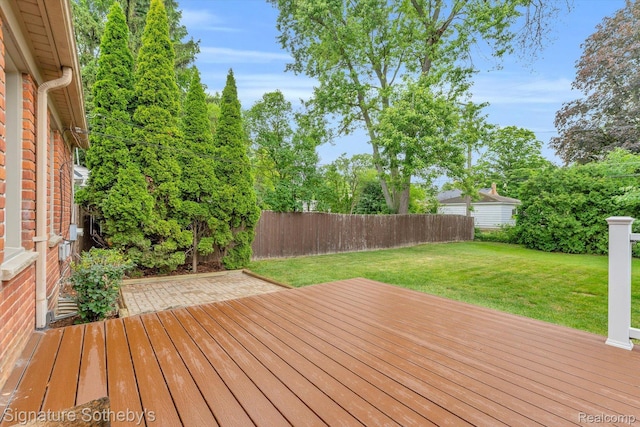 1717 Penistone St, Birmingham, MI 48009 - wooden deck featuring a fenced backyard
